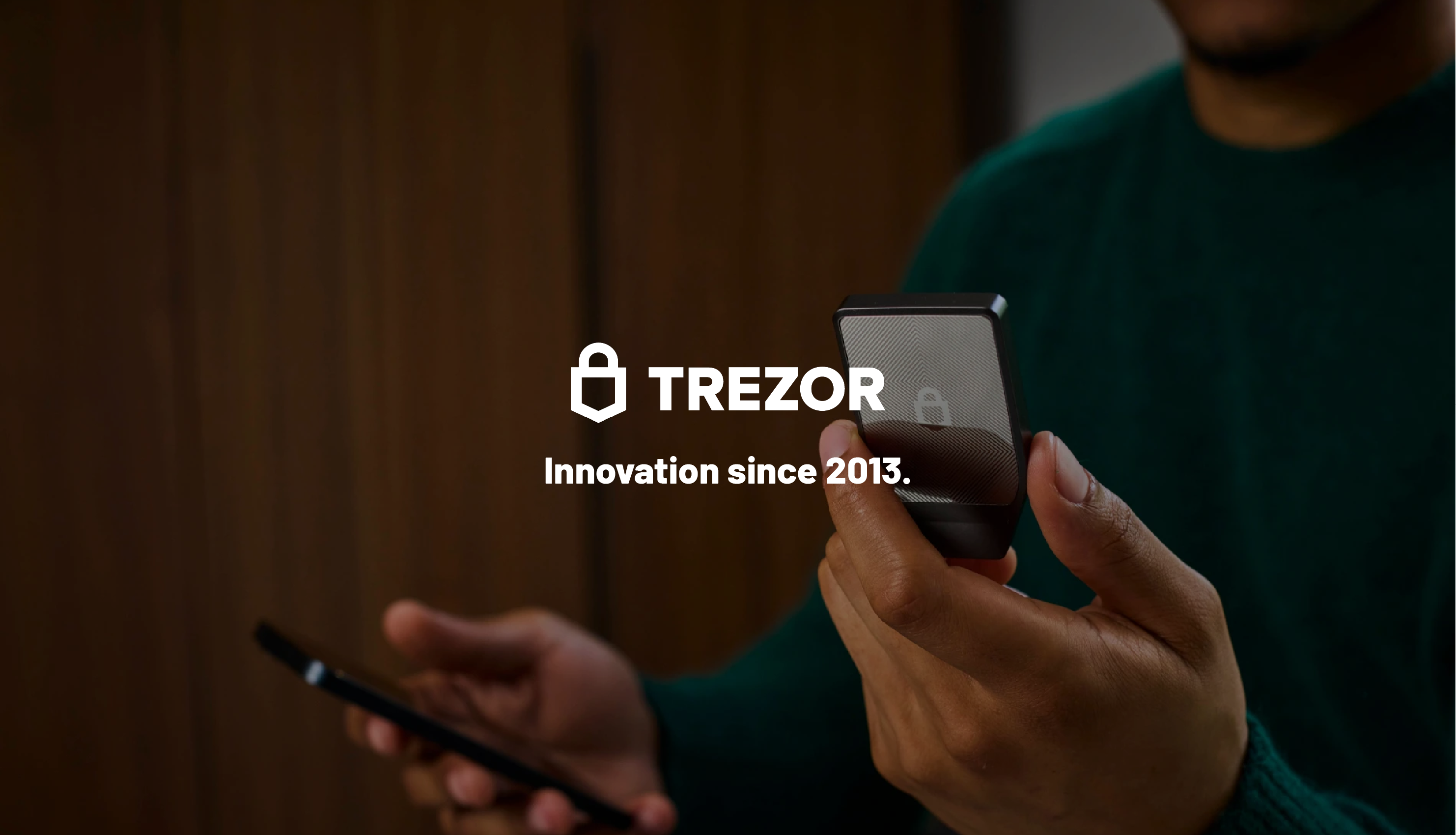 Trezor Hardware Wallet with Trezor logo - digiwallets