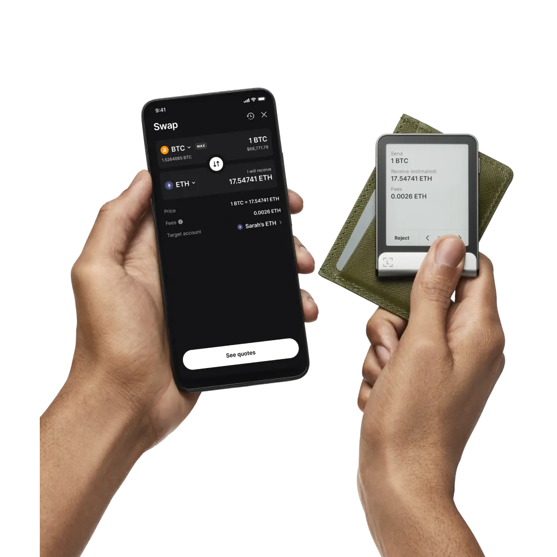 Ledger Flex - with $70 of Bitcoin - digiwallets